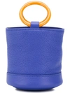 Simon Miller Small Leather Bonsai Bucket Bag Purple In Blue