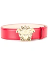 Versace Palazzo Medusa Belt In Red