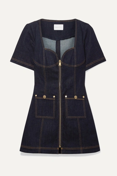 Alice Mccall Bloomsbury Denim Mini Dress In Indigo