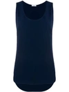 P.a.r.o.s.h Scoop Neck Blouse In Blue