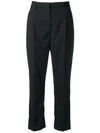 Prada Cropped Tailored Trousers In F0008 Bleu