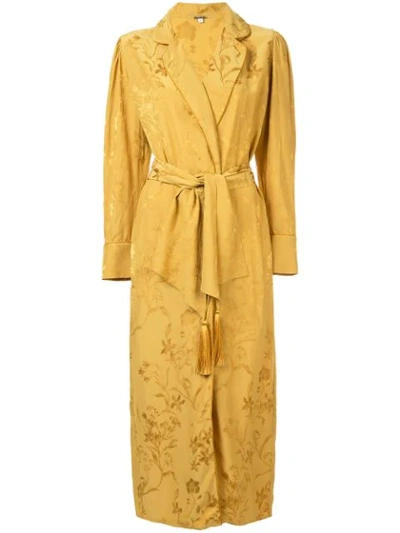 Johanna Ortiz Unusual Romance Jacquard Jacket In Yellow