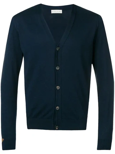 Etro Fitted Cardigan In Blue