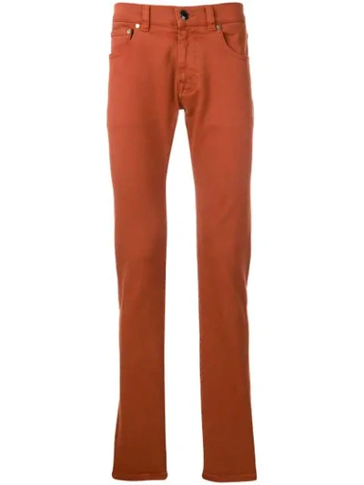 Etro Jeans Mit Schmalem Bein In Orange