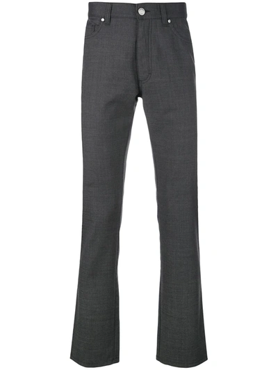 Ermenegildo Zegna Slim-fit Tailored Trousers In Grey