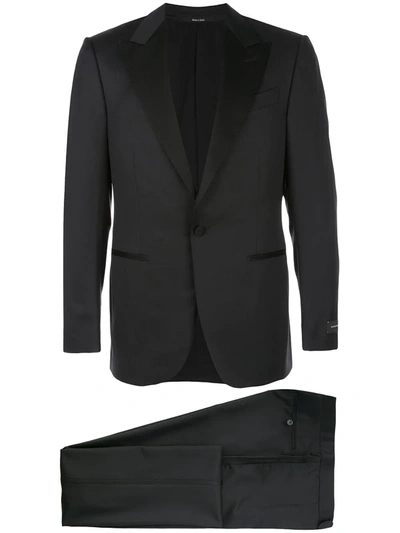 Ermenegildo Zegna Fitted Dinner Suit In Schwarz