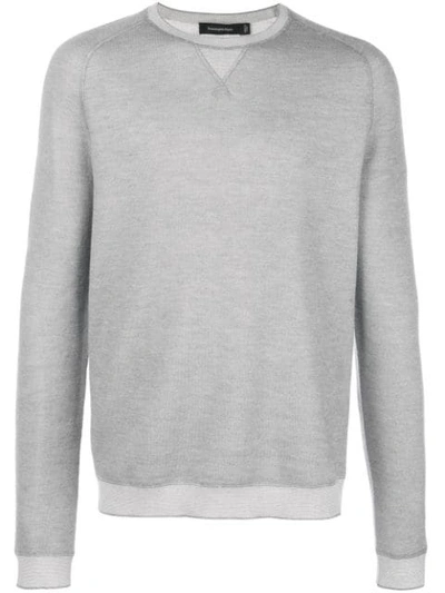 Ermenegildo Zegna Fine Knit Sweater In Grey