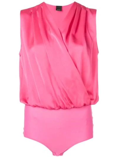 Pinko Sleeveless Bodysuit In Pink