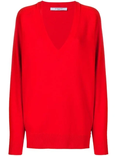 Givenchy Oversized Zip In Red