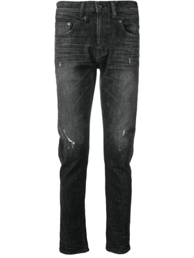 R13 Slim Fit Jeans In Black