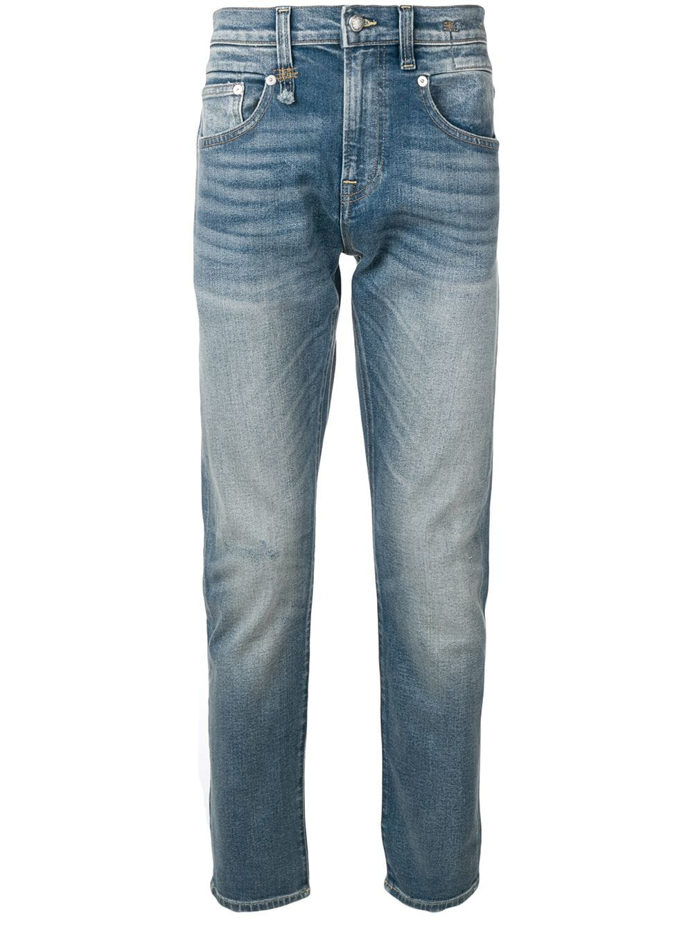 R13 Faded Denim Jeans - Blue | ModeSens