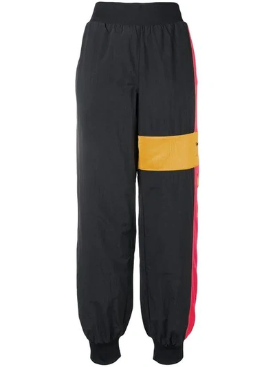 Reebok Gigi Hadid Color Block Track Pants In Black