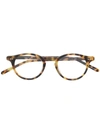 Epos Round Frame Glasses In 棕色