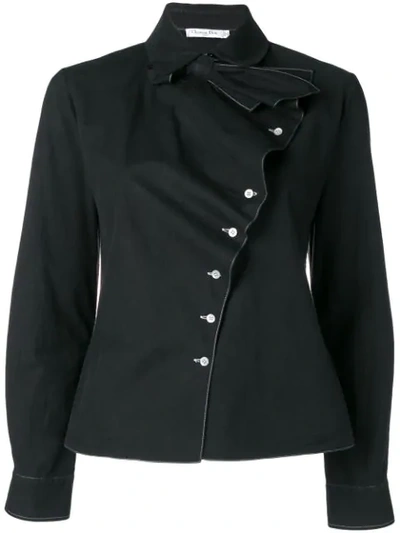Pre-owned Dior  Off-centre Buttoned Shirt In Black