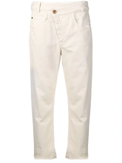 Brunello Cucinelli Embellished Cropped Trousers In Neutrals