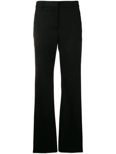 Burberry Straight-fit Tailored Trousers In Black