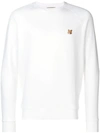 Maison Kitsuné Foxes Long Sleeved T-shirt In White