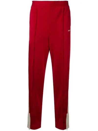 Ambush Side-stripe Track Pants In Red