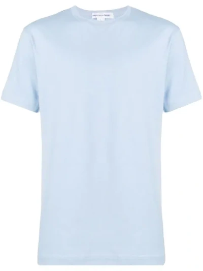 Comme Des Garçons Shirt Logo Print T In Blue