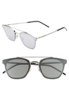 Saint Laurent 61mm Sunglasses In Silver 2