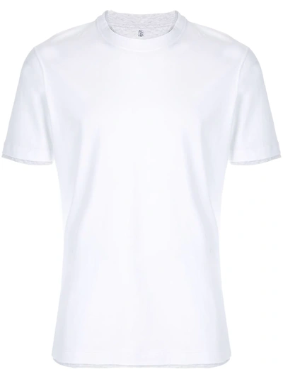 Brunello Cucinelli Hem Detail Crew Neck T-shirt - White