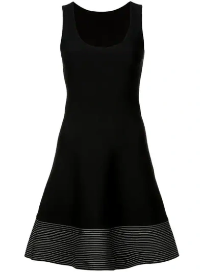 Proenza Schouler Topstitch Knit Dress In Black