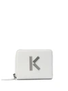 Kenzo K Plaque Wallet In White