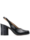 Maison Margiela Tabi Toe Sling-back Pumps In Black