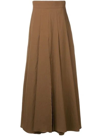 Brunello Cucinelli Flared Skirt In Brown