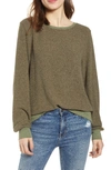 Wildfox Baggy Beach Jumper Pullover In Forest