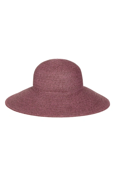 Eric Javits 'hampton' Straw Sun Hat - Purple In Mauve/ Speckle