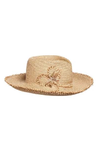 Eric Javits Dragonfly Woven Sun Hat In Peanut