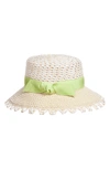 Eric Javits Montauk Squishee Sun Hat - White In White Mix