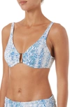 Melissa Odabash Bel Air Underwire Bikini Top In Serpente