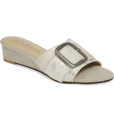 Matisse Ever After Genuine Calf Hair Slide Sandal In Ivory