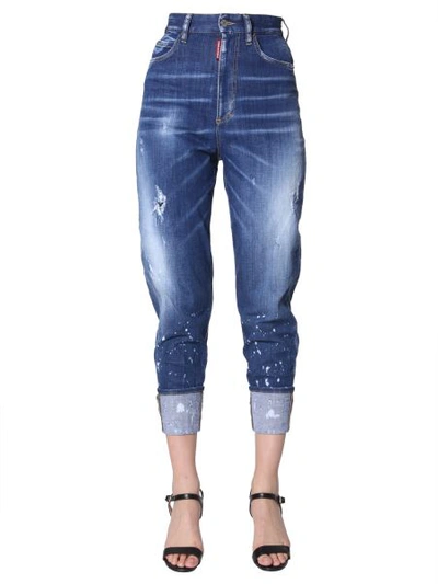 Dsquared2 Sassoon 80's Fit Jeans In Blue