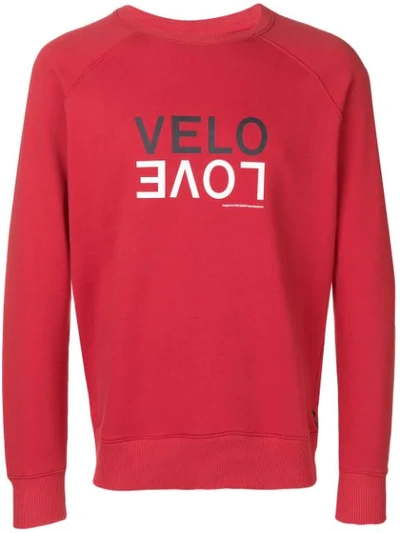 Ron Dorff Velo Love Printed Sweatshirt In Red