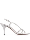 Prada Strappy Slingback Sandals In Pirite