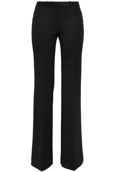 Theory Woman Demitria Stretch-knit Flared Pants Black