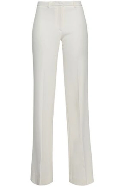 Theory Crepe Flared Pants In Ivory