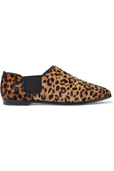 Jimmy Choo Woman Leopard-print Calf Hair Brogues Animal Print