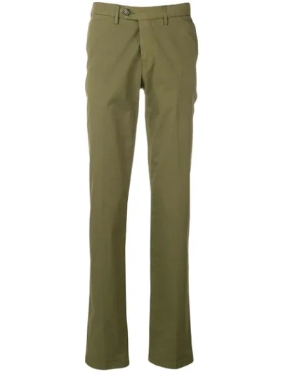 Canali Tailored Trousers In Green