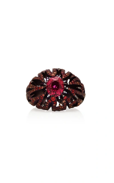 Arunashi One-of-a-kind Burmese Ruby Ring In Red