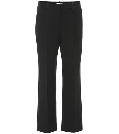 The Row Kalise Mid-rise Wide-leg Pants In Black
