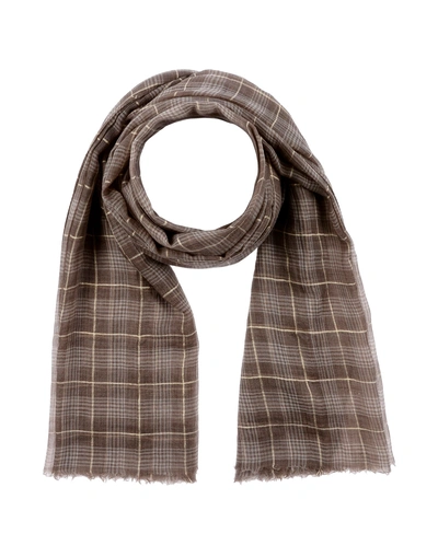 Brunello Cucinelli Scarves In Khaki