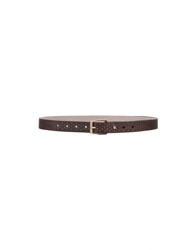 Brunello Cucinelli Regular Belt In Dark Brown