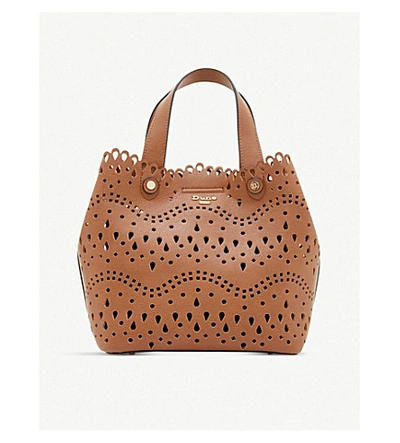 Dune Daser Faux-leather Tote Bag In Tan-synthetic