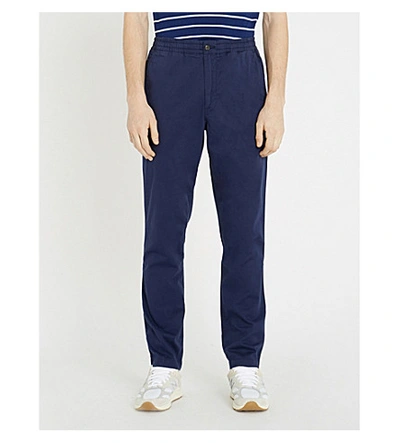 Polo Ralph Lauren Preppy Slim-fit Stretch-cotton Trousers In Newport Navy |  ModeSens