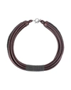 Brunello Cucinelli Necklace In Dark Brown