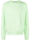 Martine Rose Sweatshirt With Embroidered Logo In Green